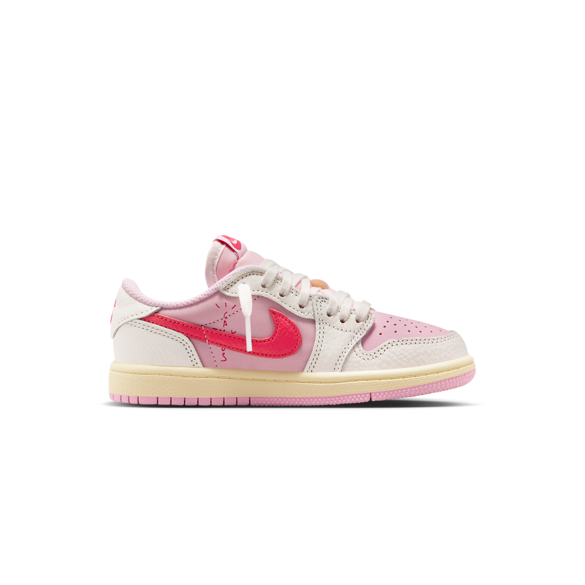 Jordan 1 Retro Low OG SP Travis Scott Sail Tropical Pink (PS)