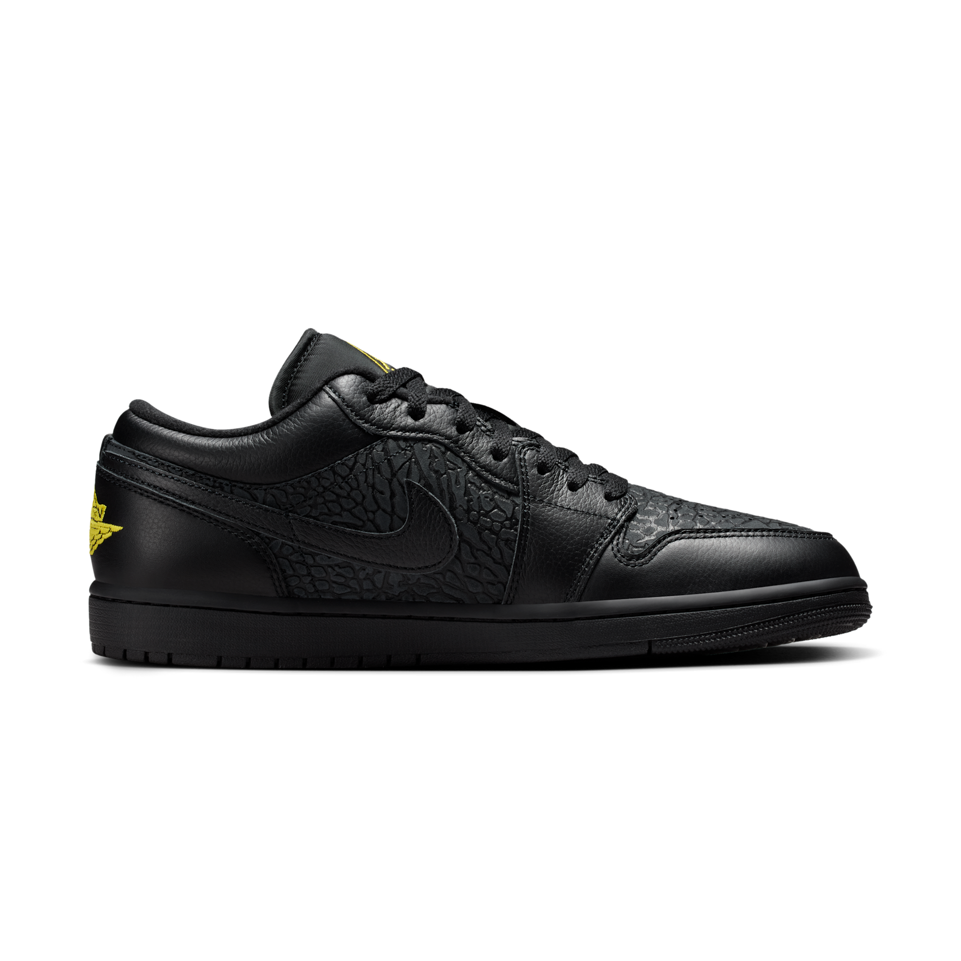 Jordan 1 Low Black Elephant Print
