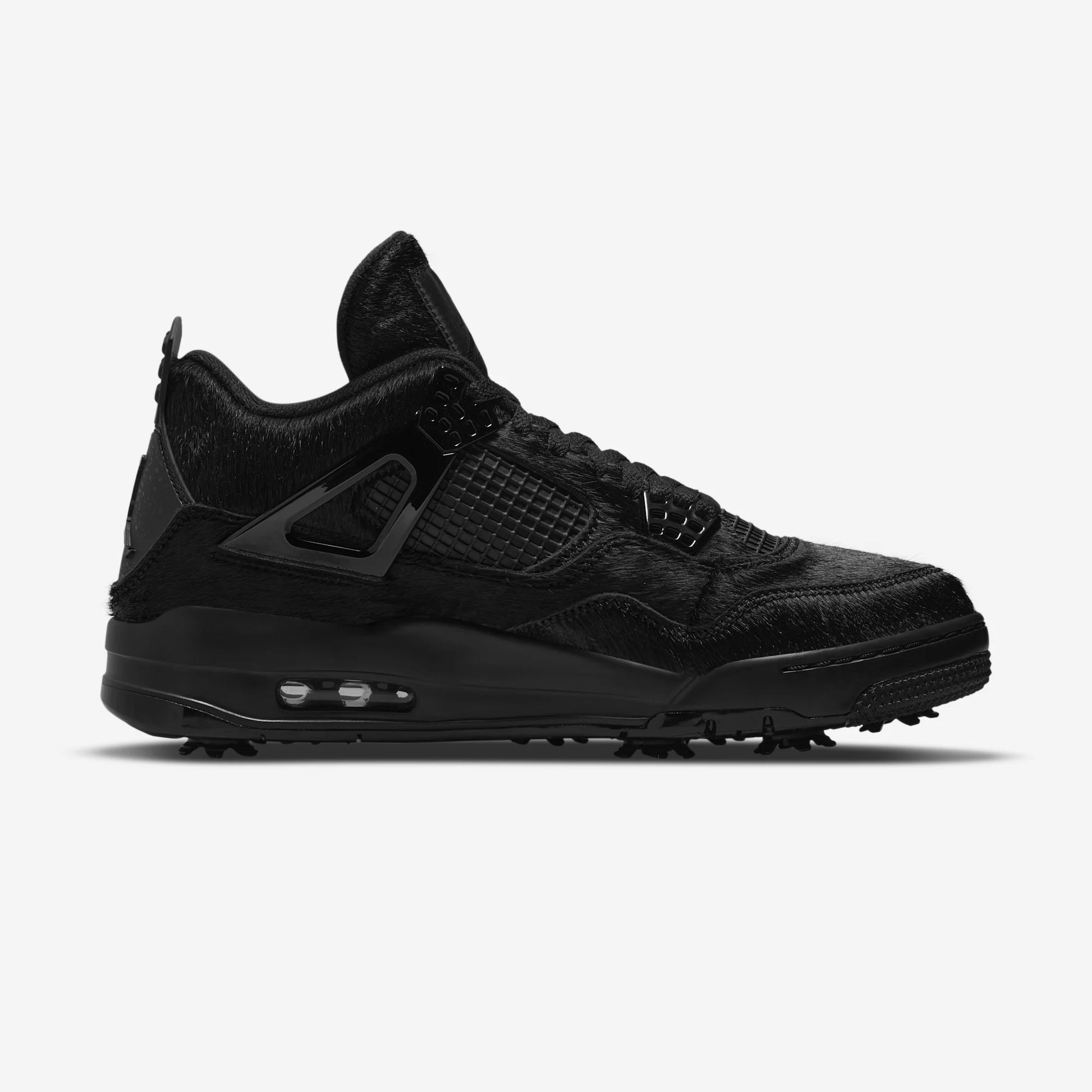 Jordan 4 Retro Golf Black Cat Pony Hair