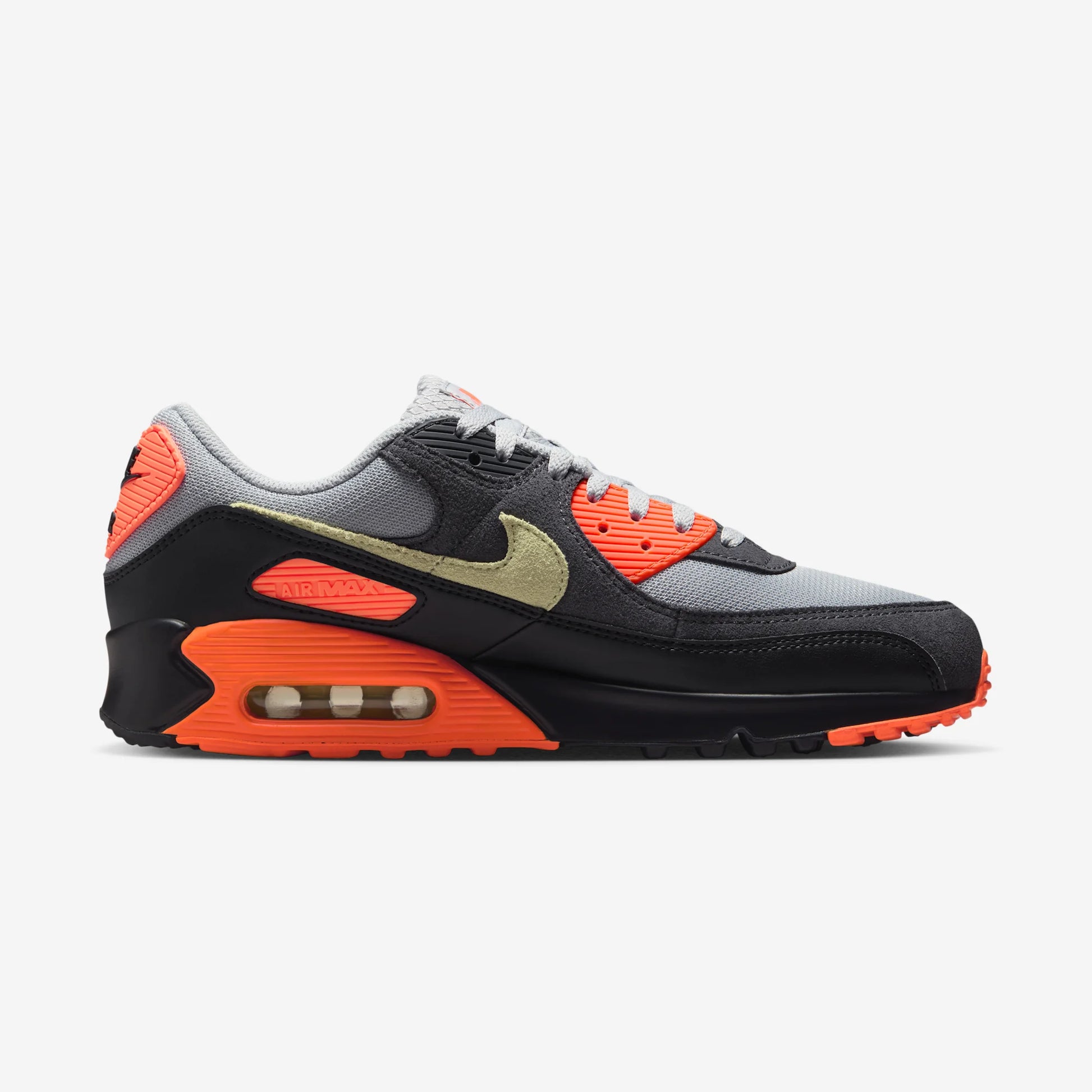 Nike Air Max 90 Light Smoke Grey Hyper Crimson Limelight