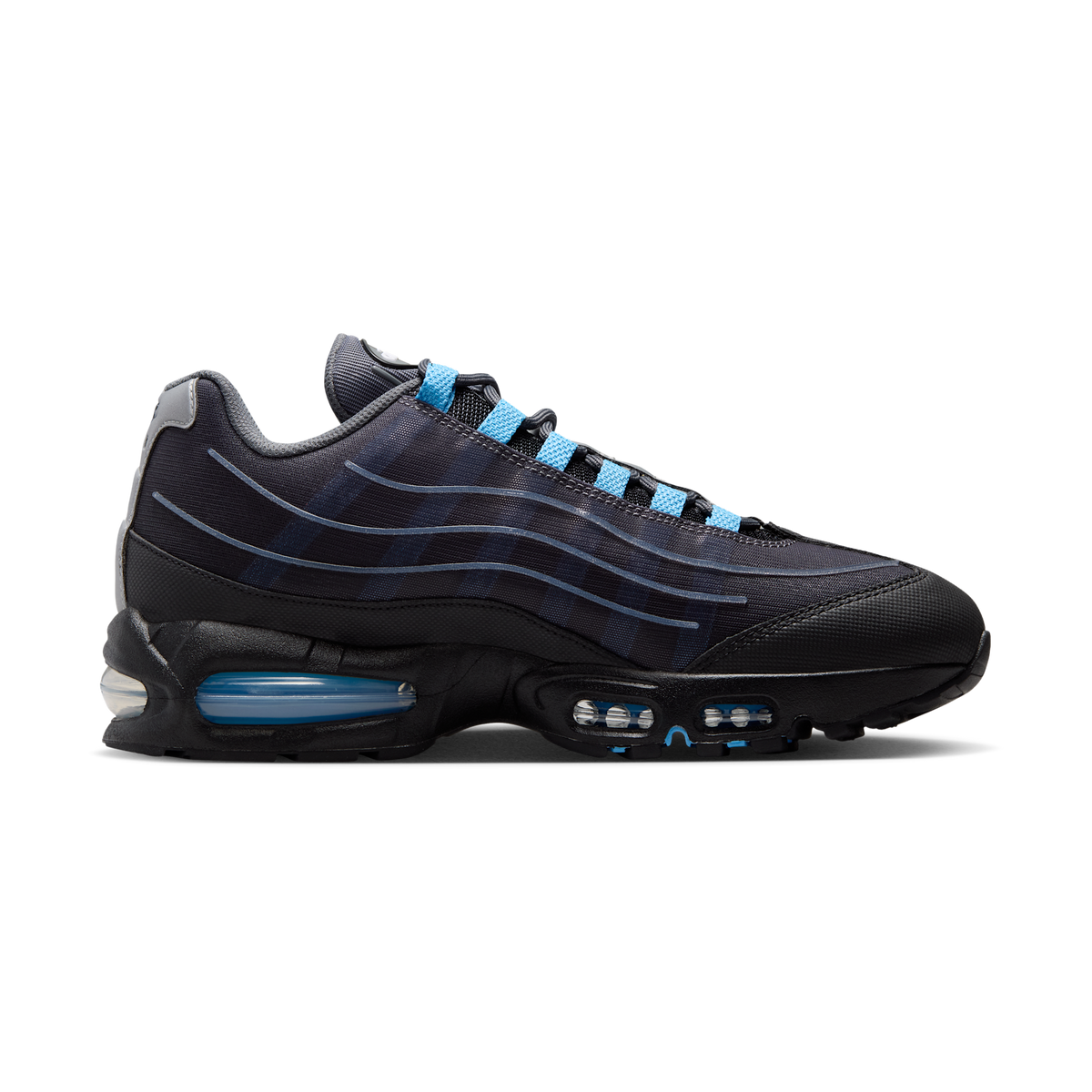 Nike Air Max 95 Big Bubble Tech Black University Blue