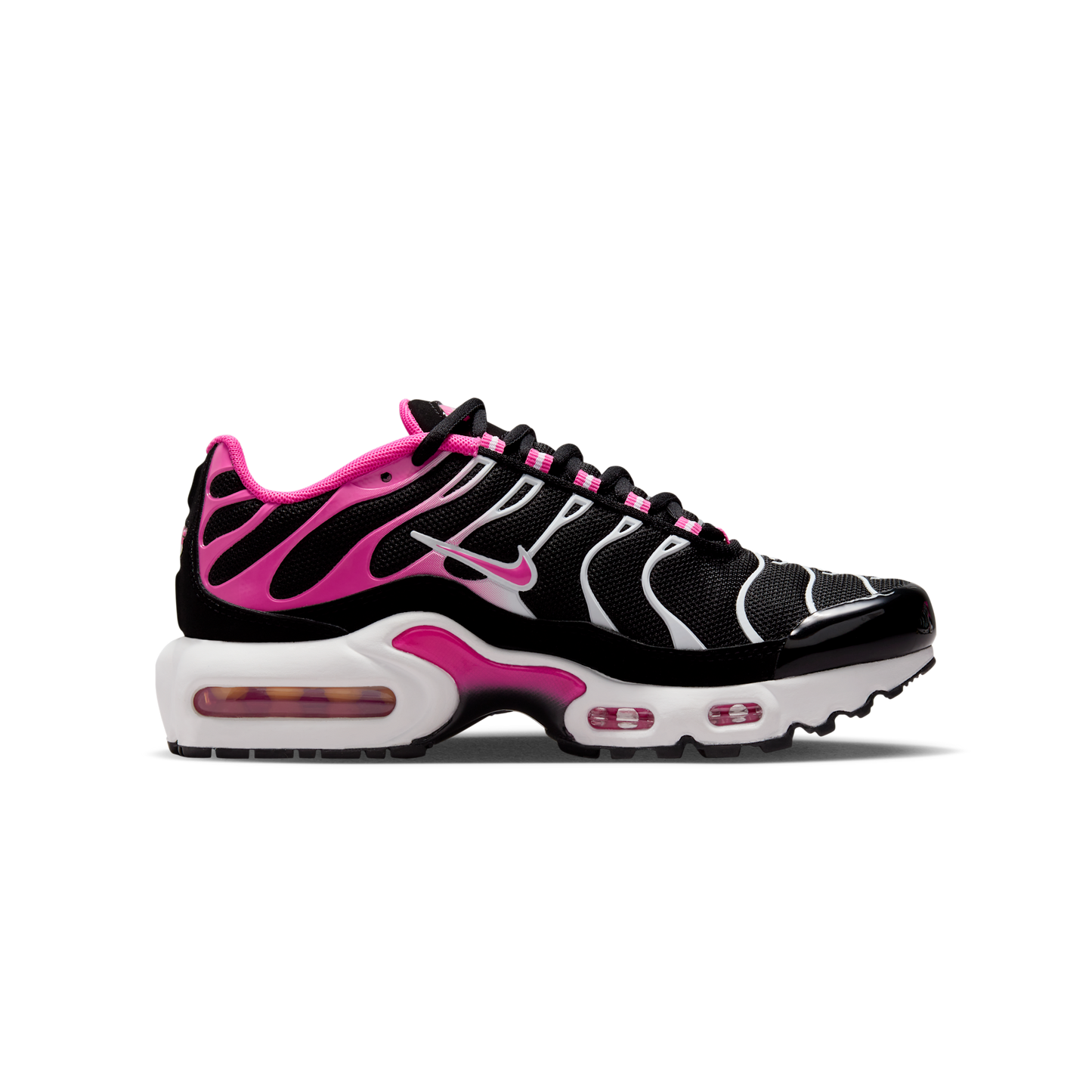 Nike Air Max Plus Black White Laser Fuchsia (GS)