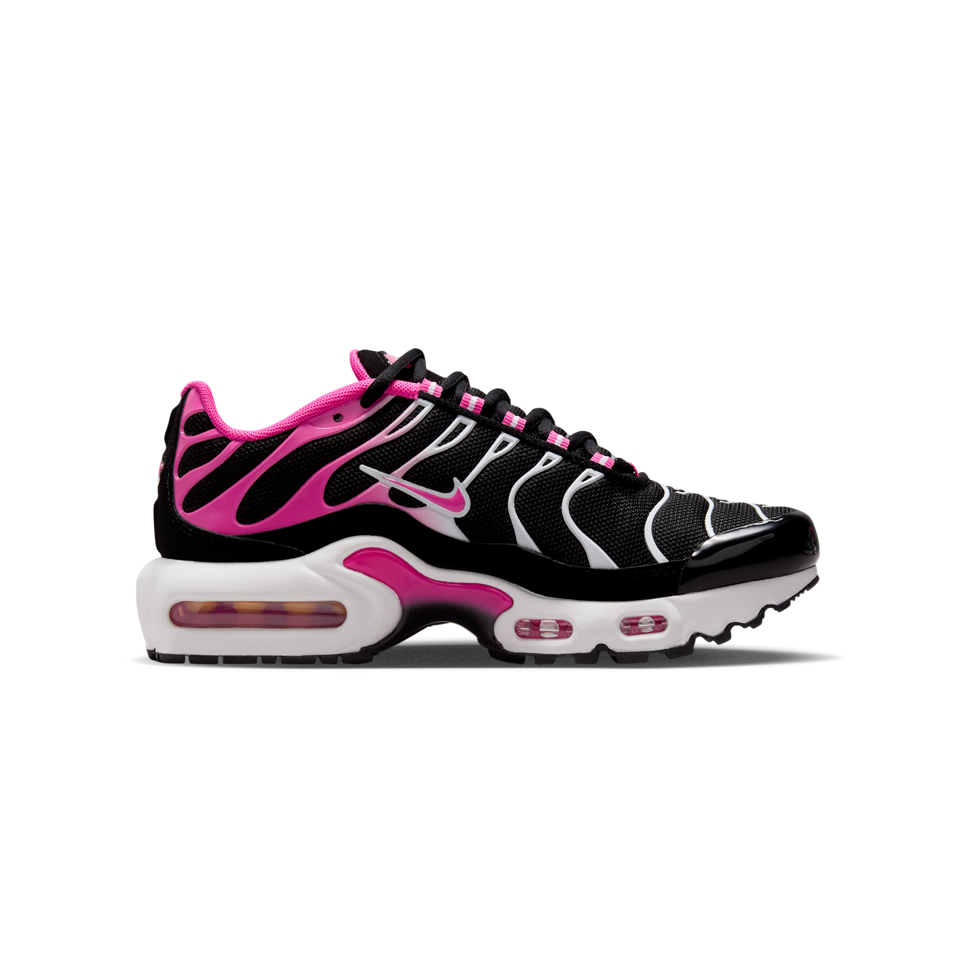 Nike Air Max Plus Black White Laser Fuchsia (GS)