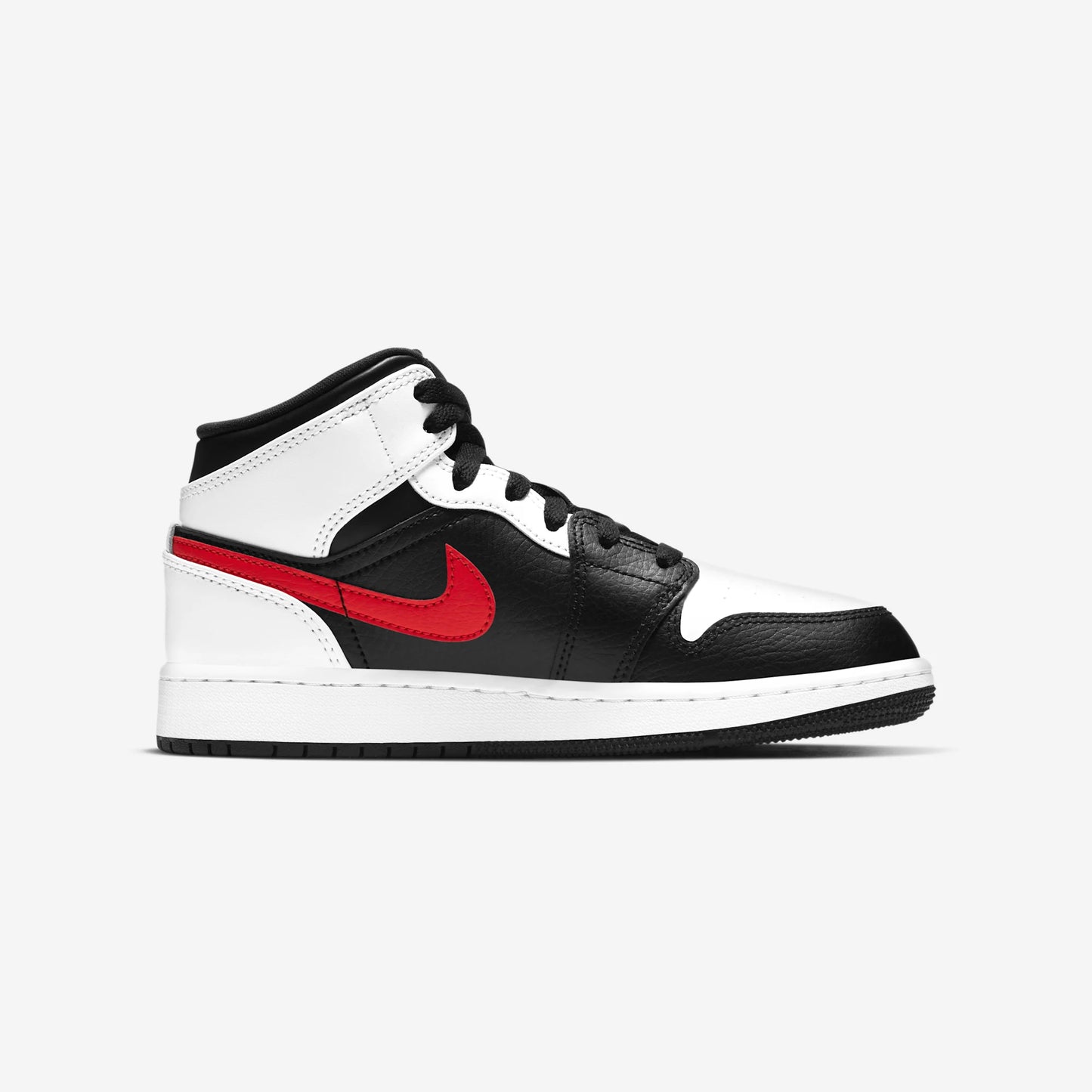 Jordan 1 Mid White Black Chile Red (GS)