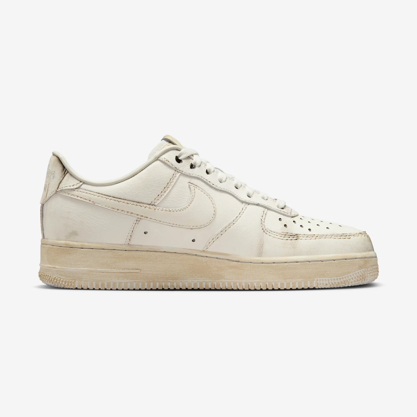 Nike Air Force 1 Low .SWOOSH Dirty Triple White