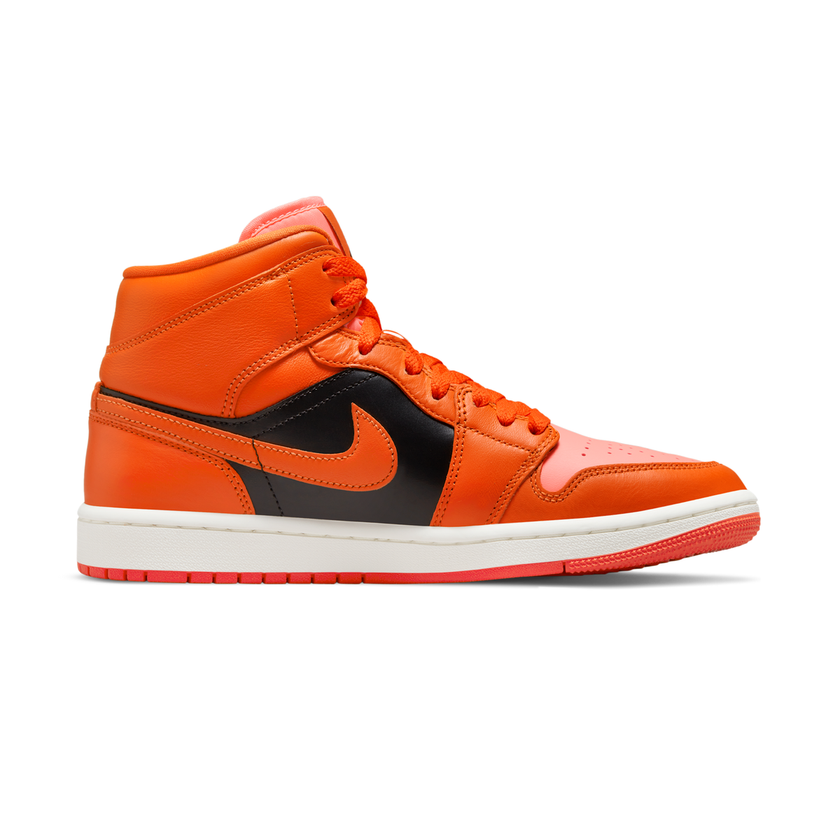 Jordan 1 Mid SE Rush Orange Crimson Bliss (Women's)