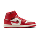 Jordan 1 Mid SE Red Cracked Leather (Women's)