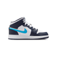 Jordan 1 Mid Obsidian Dark Powder Blue (GS)