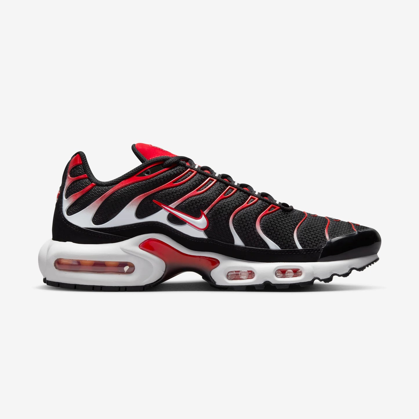 Nike Air Max Plus Black White University Red