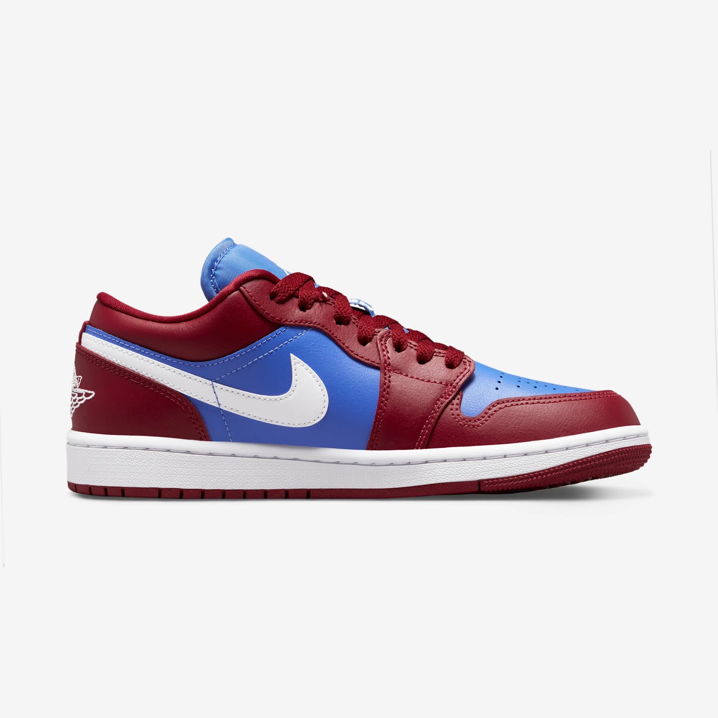 Jordan 1 Low Pomegranate Medium Blue (Women's)