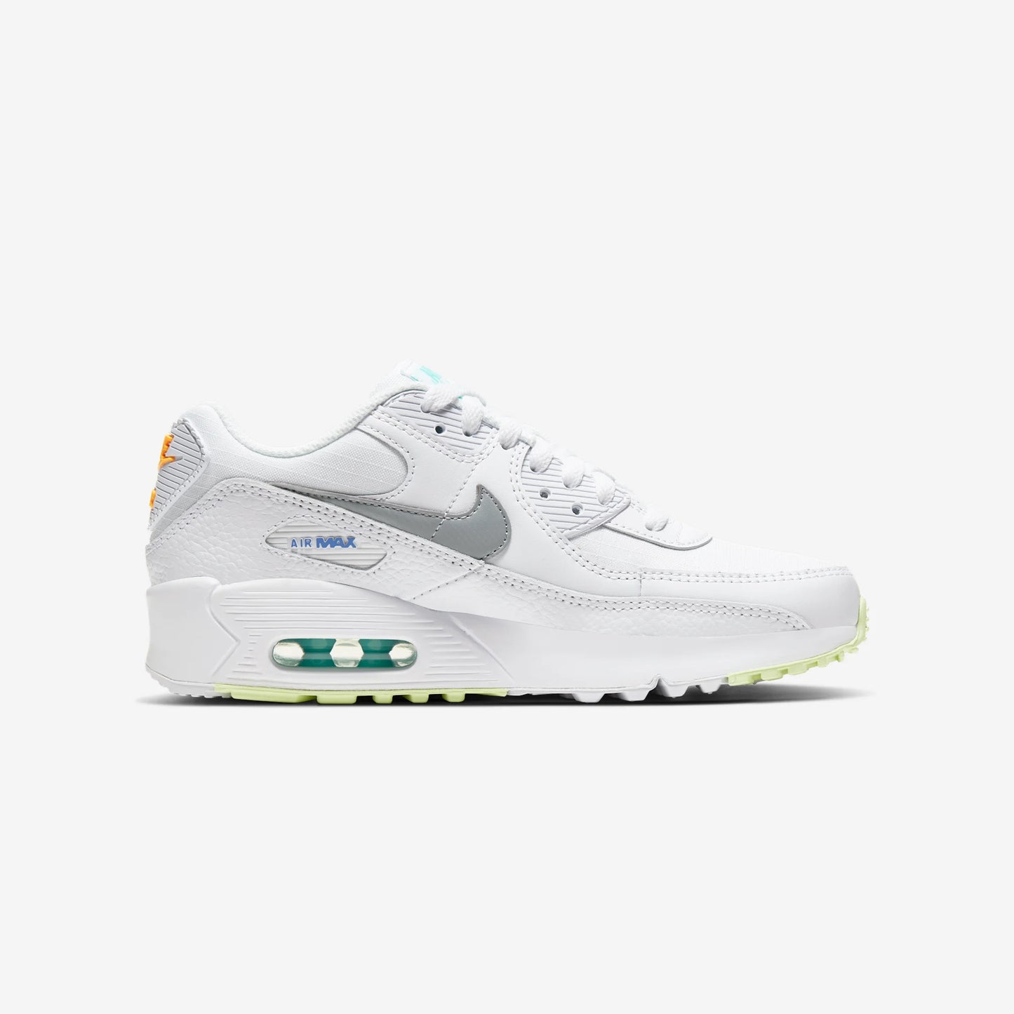 Nike Air Max 90 White Laser Orange Aurora (GS)