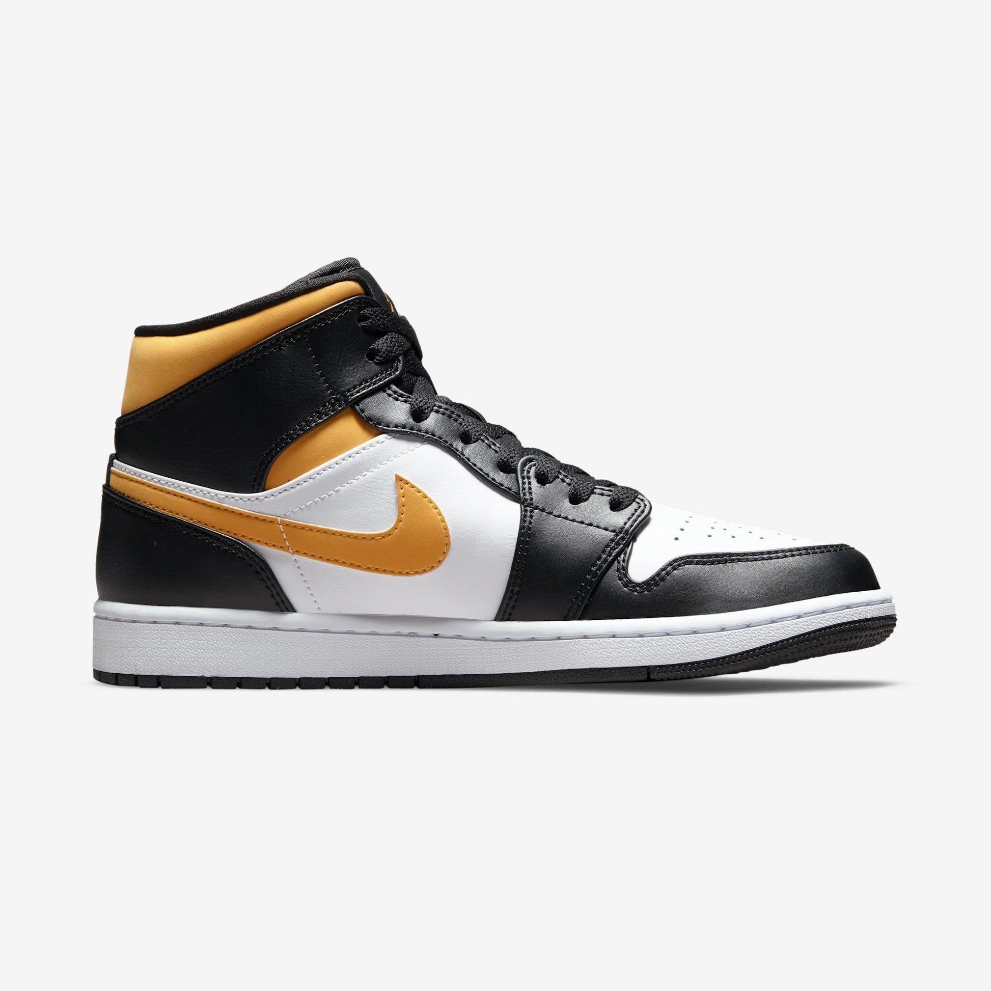 Jordan 1 Mid White Pollen Black