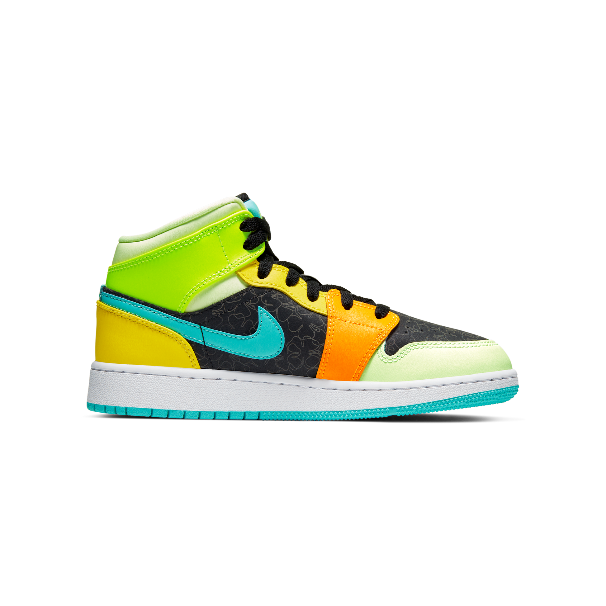 Jordan 1 Mid SE Aurora Green (GS)