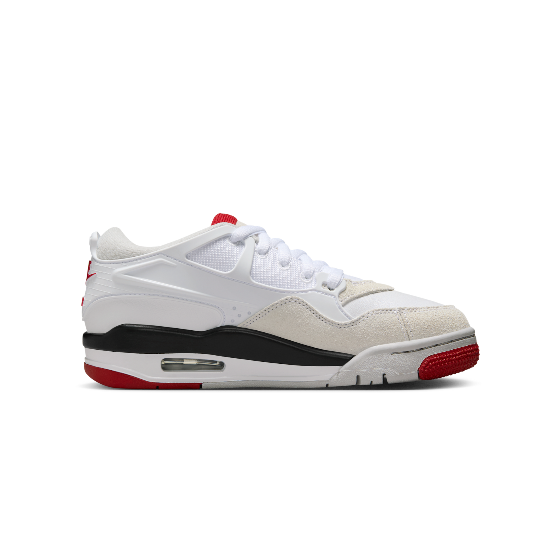 Jordan 4 RM White Black Neutral Grey Varsity Red (GS)