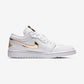 Jordan 1 Low White Metallic Gold (Women's)
