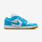 Jordan 1 Low White Gum Light Brown Dark Powder Blue (Women's)