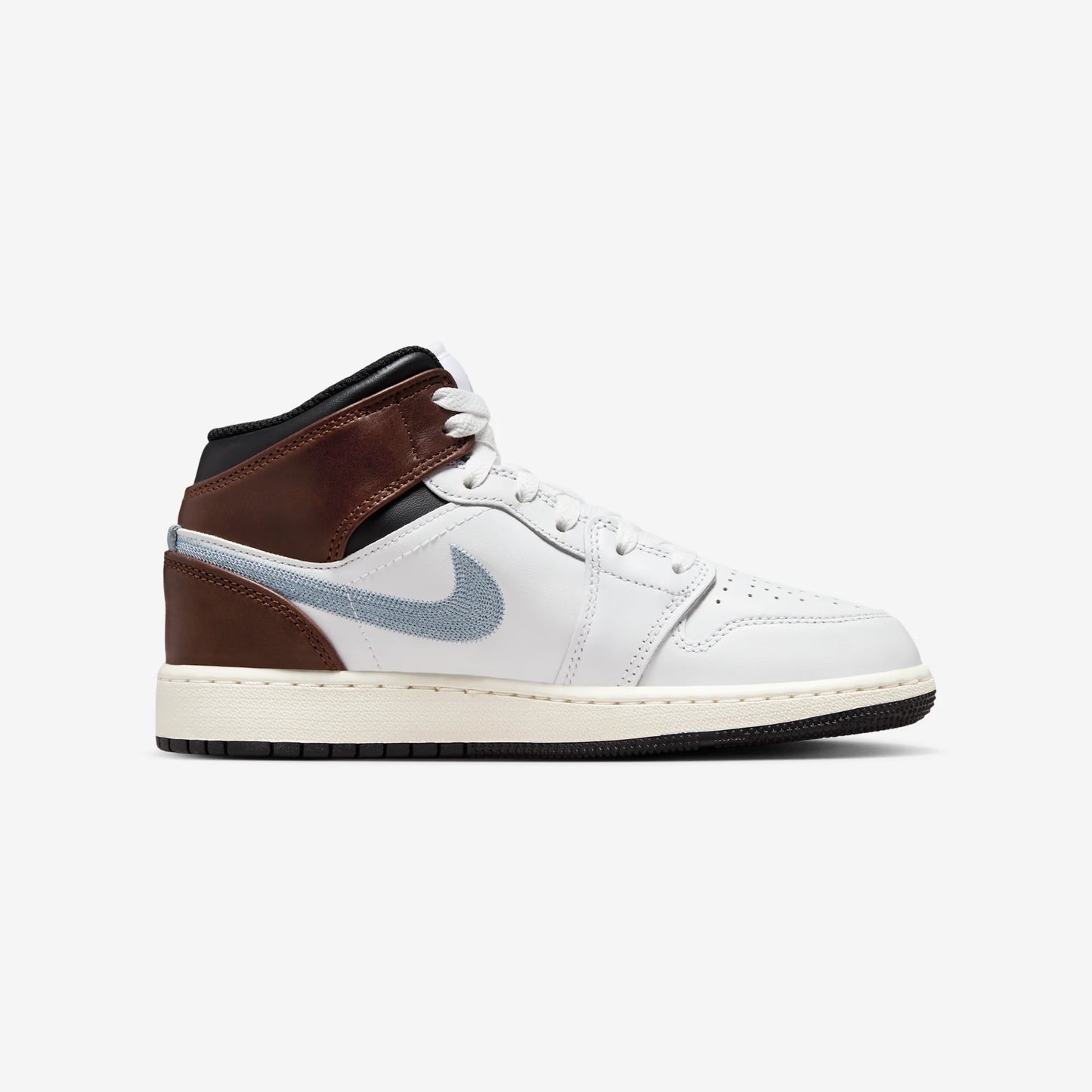 Jordan 1 Mid SE White Brown Blue Grey (GS)