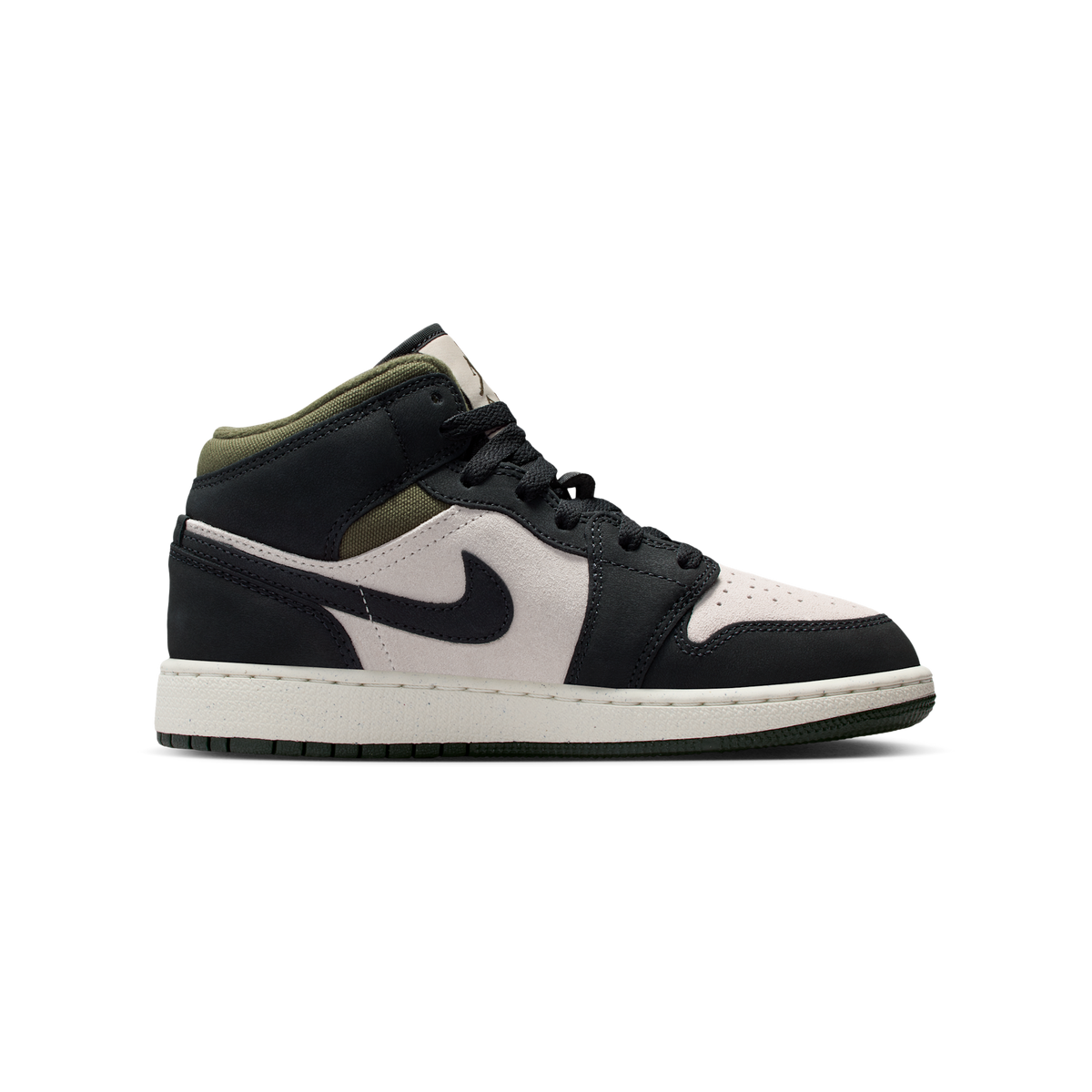 Jordan 1 Mid Off Noir Medium Olive (GS)