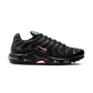 Nike Air Max Plus Black University Red Metallic Silver
