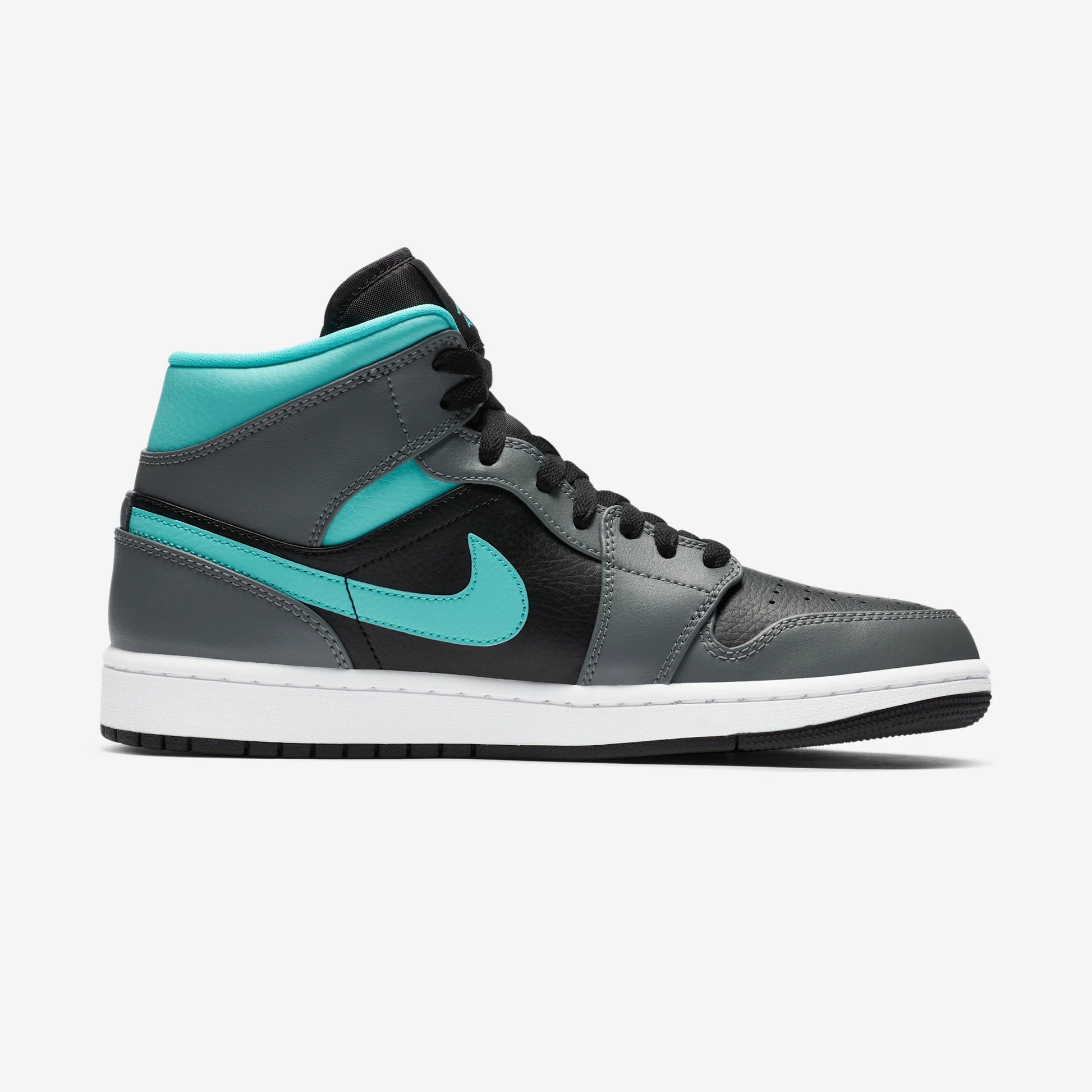 Jordan 1 Mid Grey Aqua