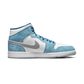 Jordan 1 Mid French Blue Fire Red