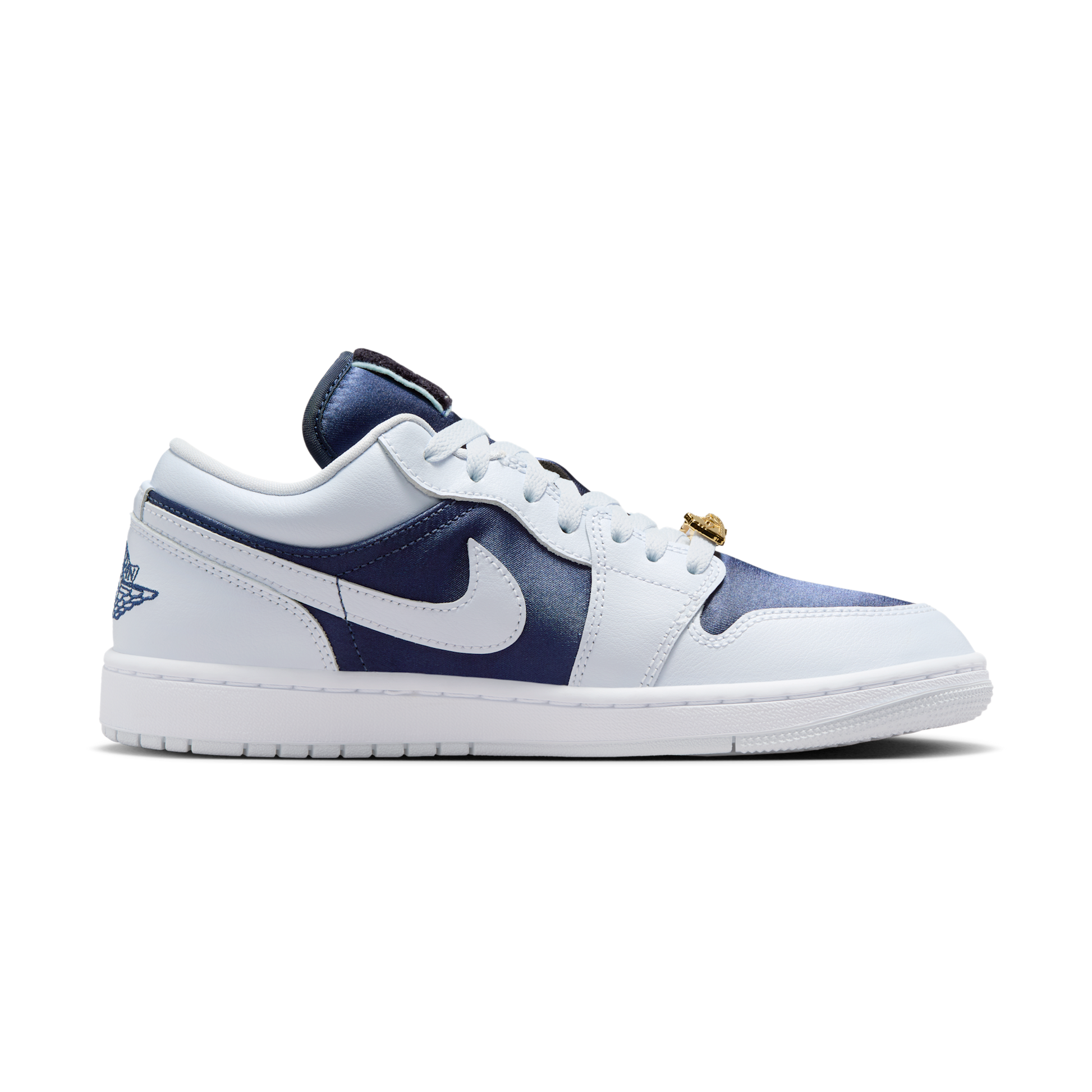 Jordan 1 Low SE Football Grey White Gym Red Midnight Navy (Women's)