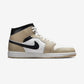 Jordan 1 Mid Summit White Off Noir Rattan