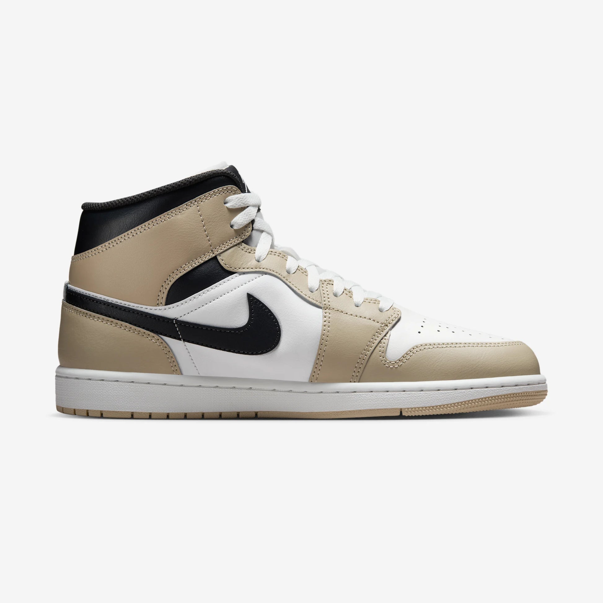 Jordan 1 Mid Summit White Off Noir Rattan
