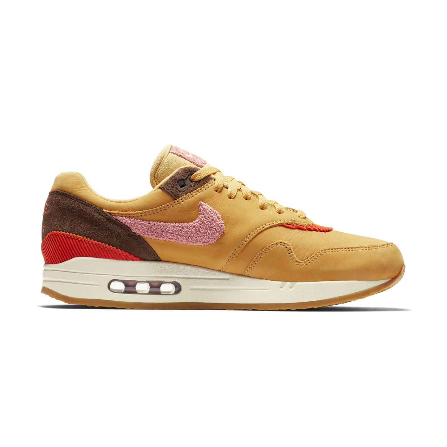 Nike Air Max 1 Crepe Wheat Gold Rust Pink