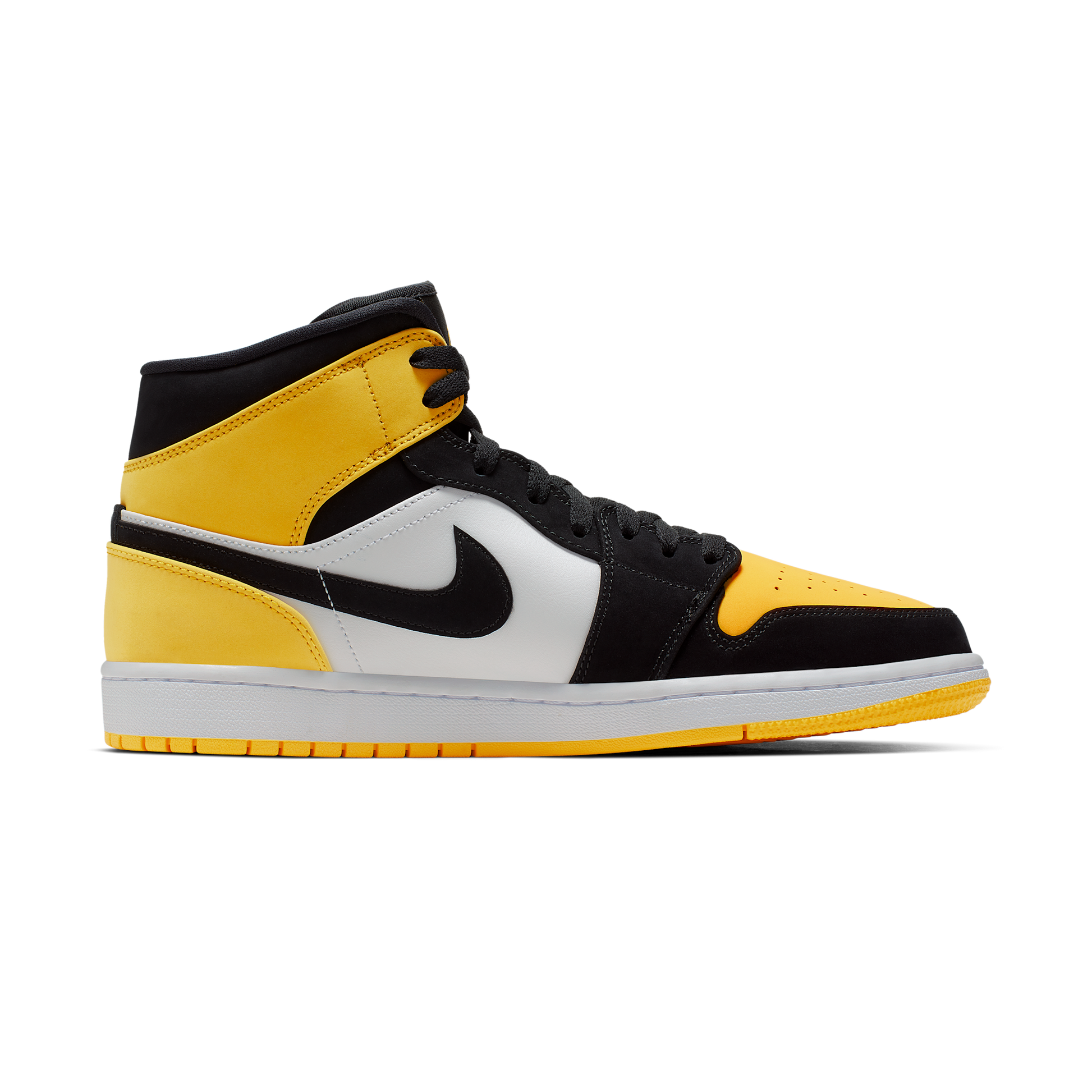 Jordan 1 Mid Yellow Toe Black
