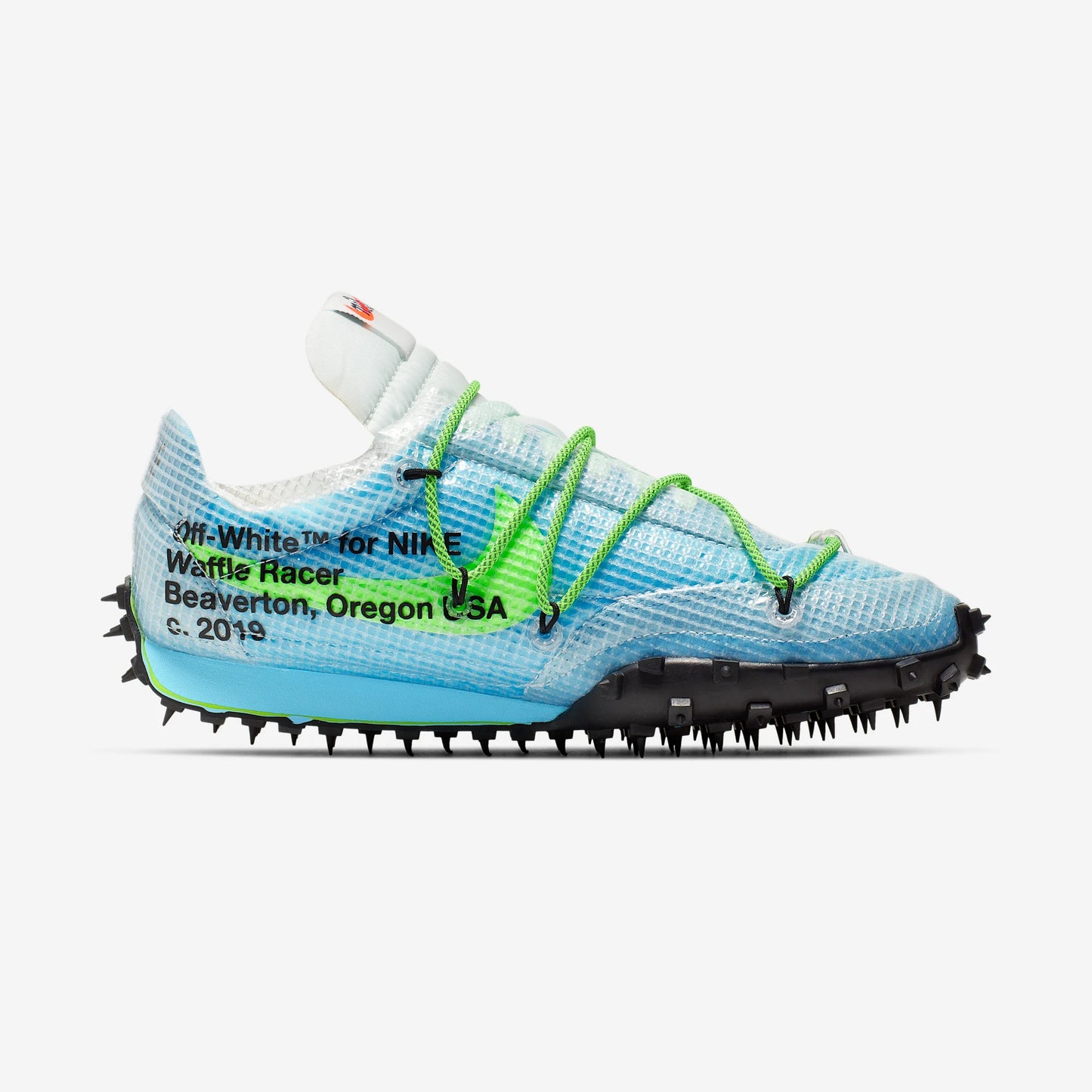 Nike Waffle Racer Off-White Vivid Sky (Women's)