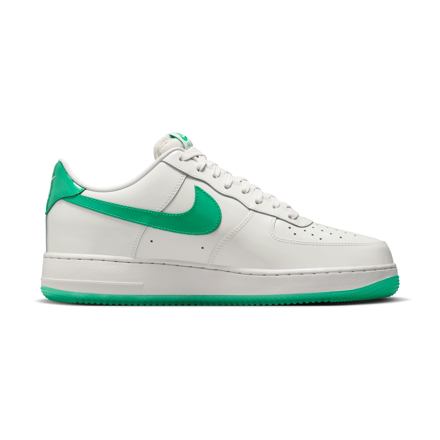 Nike Air Force 1 Low '07 Patent Platinum Tint Stadium Green