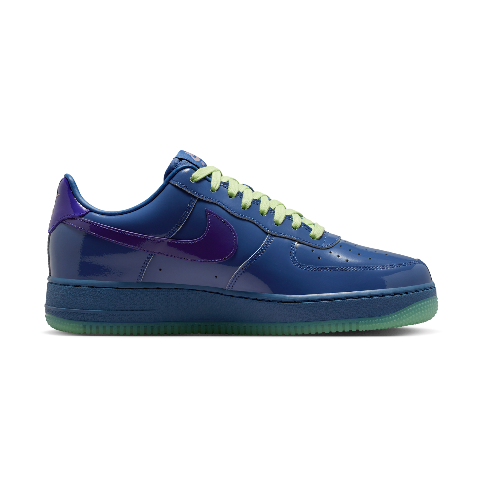 Nike Air Force 1 Low Patent Leather Mystic Navy Grape Ice