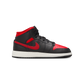 Jordan 1 Mid Black Summit White Varsity Red (GS)