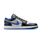 Jordan 1 Low Black Game Royal Metallic Platinum