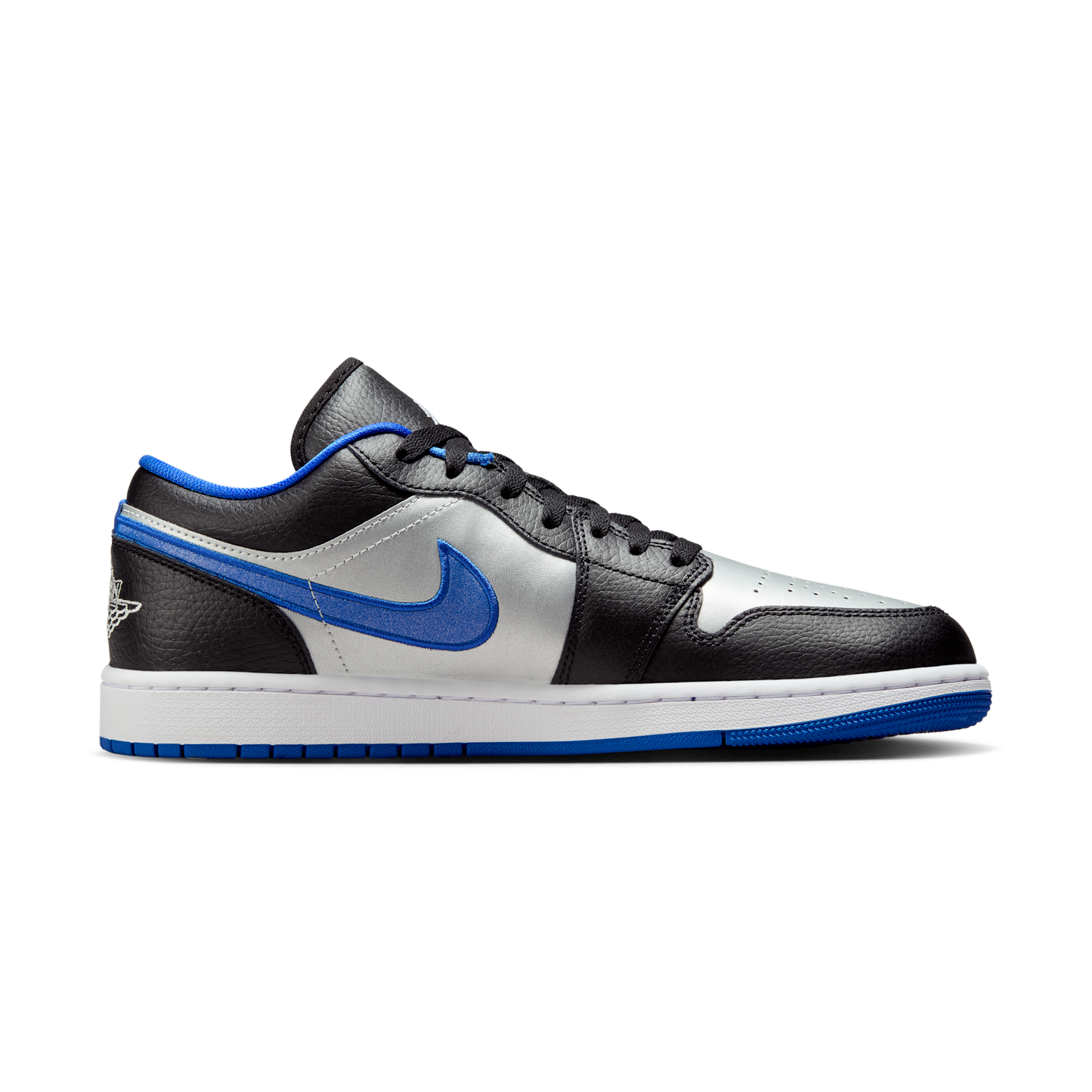 Jordan 1 Low Black Game Royal Metallic Platinum