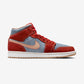 Jordan 1 Mid Denim Red