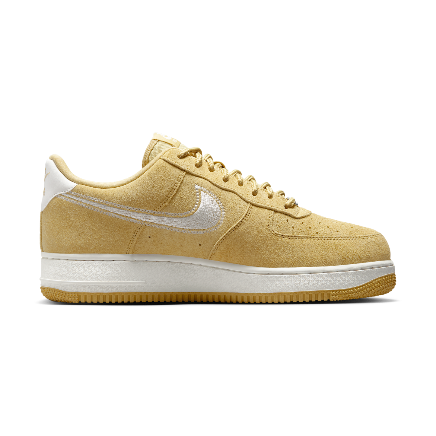 Nike Air Force 1 Low '07 LV8 Buff Gold Sail Embroidered Swoosh
