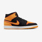 Jordan 1 Mid Fat Tongue Black Orange
