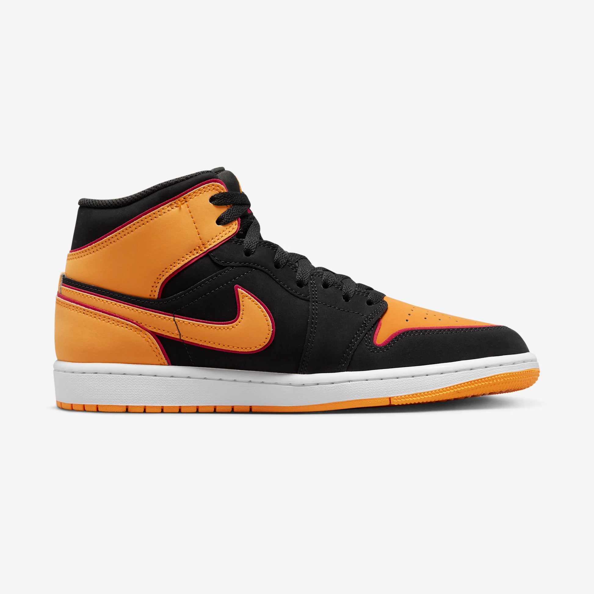 Jordan 1 Mid Fat Tongue Black Orange