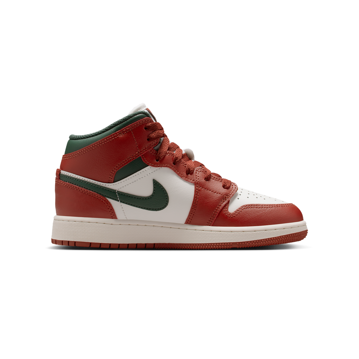 Jordan 1 Mid Redstone Midnight Green