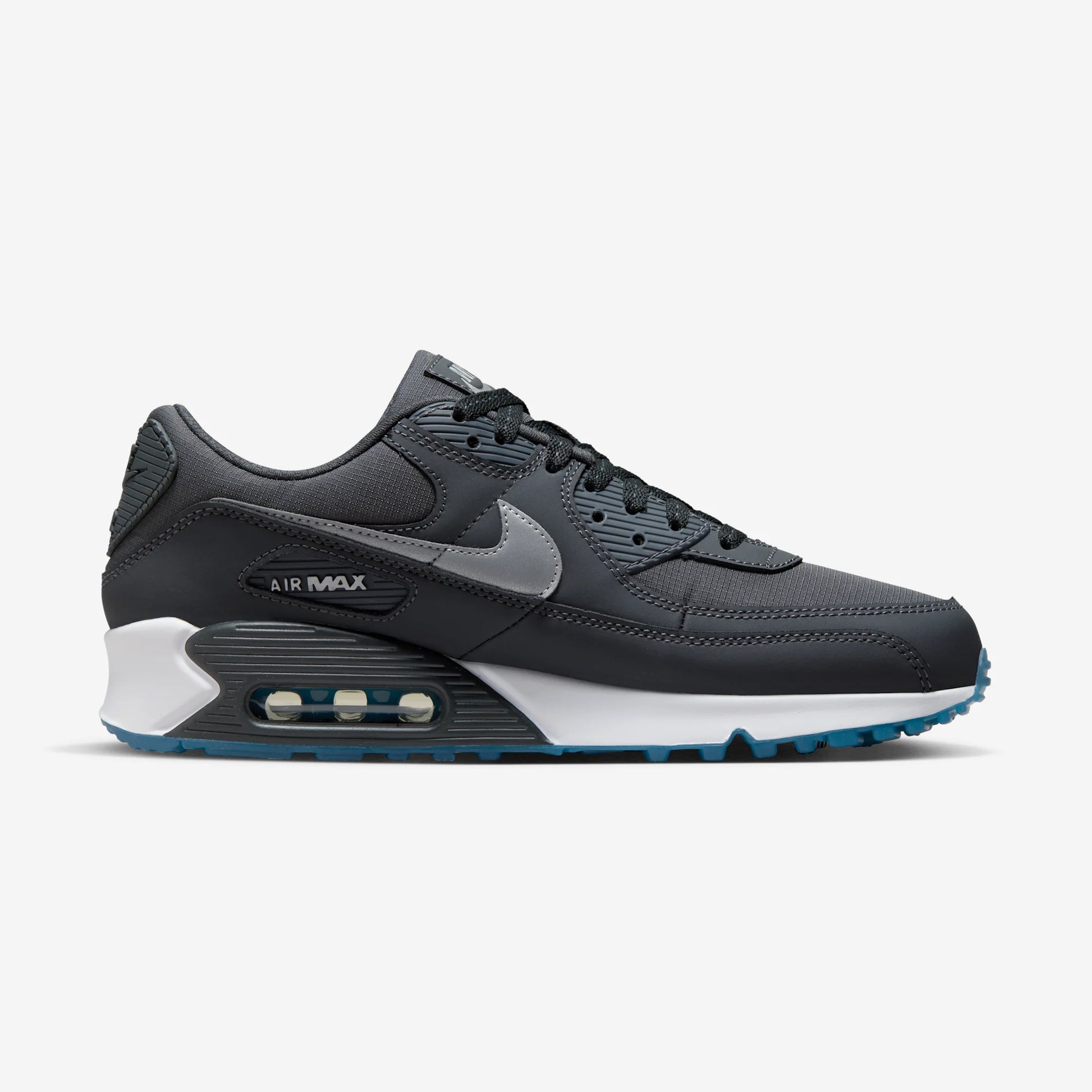 Nike Air Max 90 Reflective Swoosh Anthracite Industrial Blue
