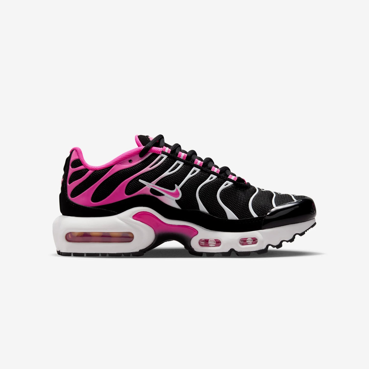 Nike Air Max Plus Black White Laser Fuchsia (GS)