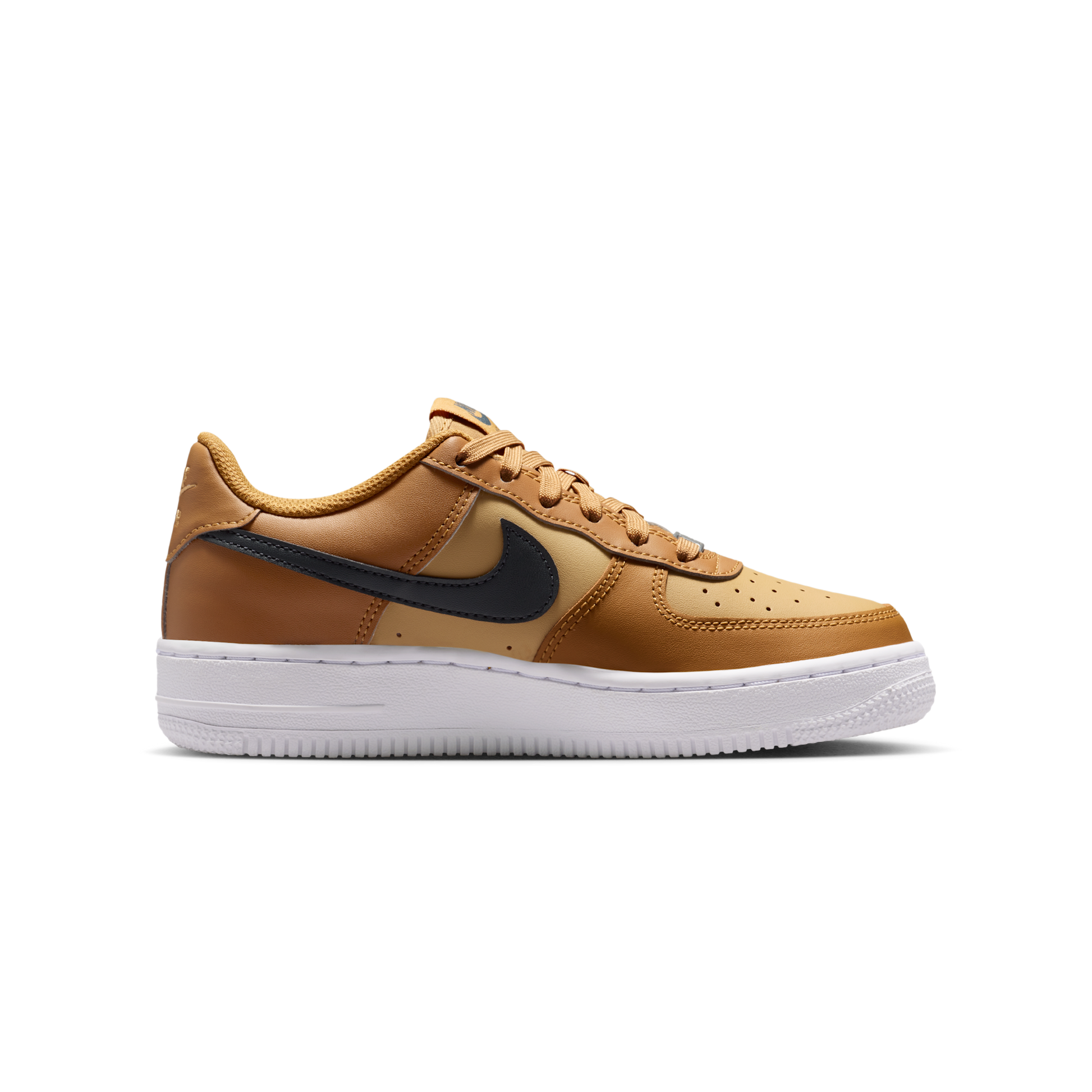 Nike Air Force 1 Low Wheat Club Gold White Anthracite (GS)