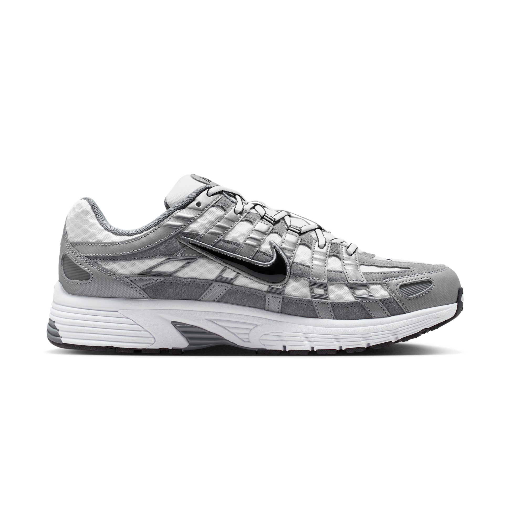 Nike P-6000 White Metallic Cool Grey Black
