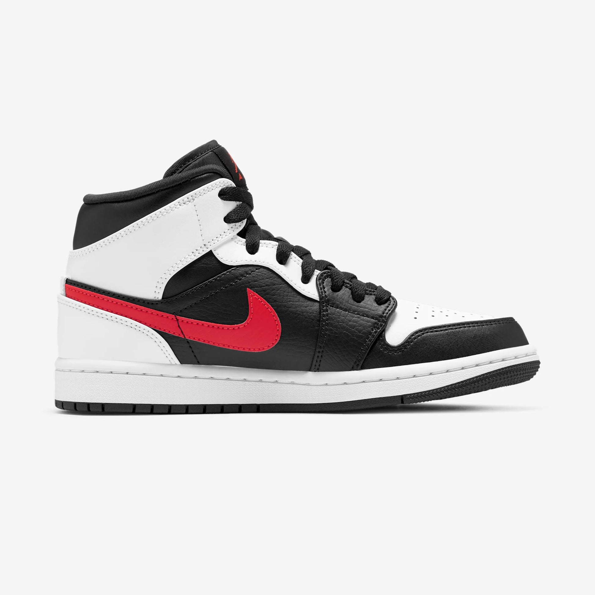 Jordan 1 Mid Black Chile Red White