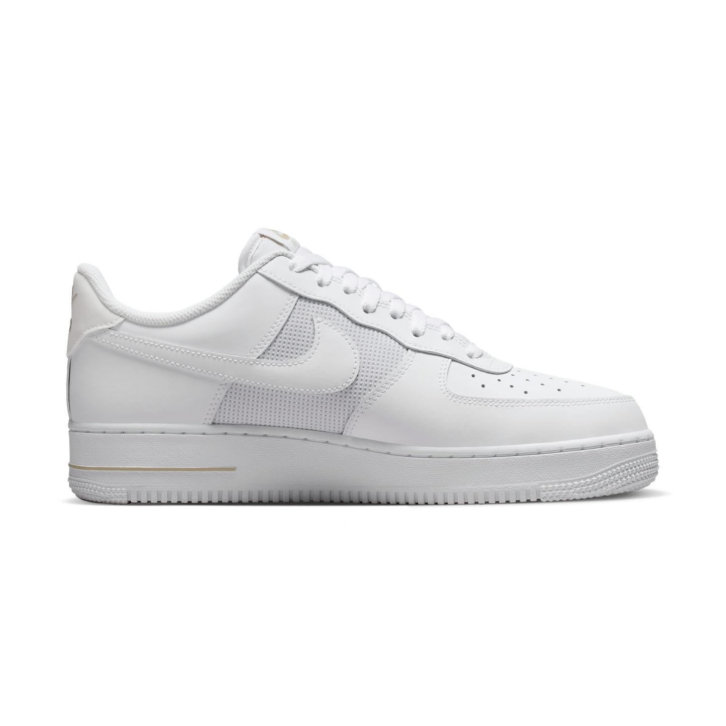 Nike Air Force 1 Low White Desert Khaki Mini Swoosh