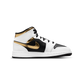 Jordan 1 Mid White Gold Black (GS)