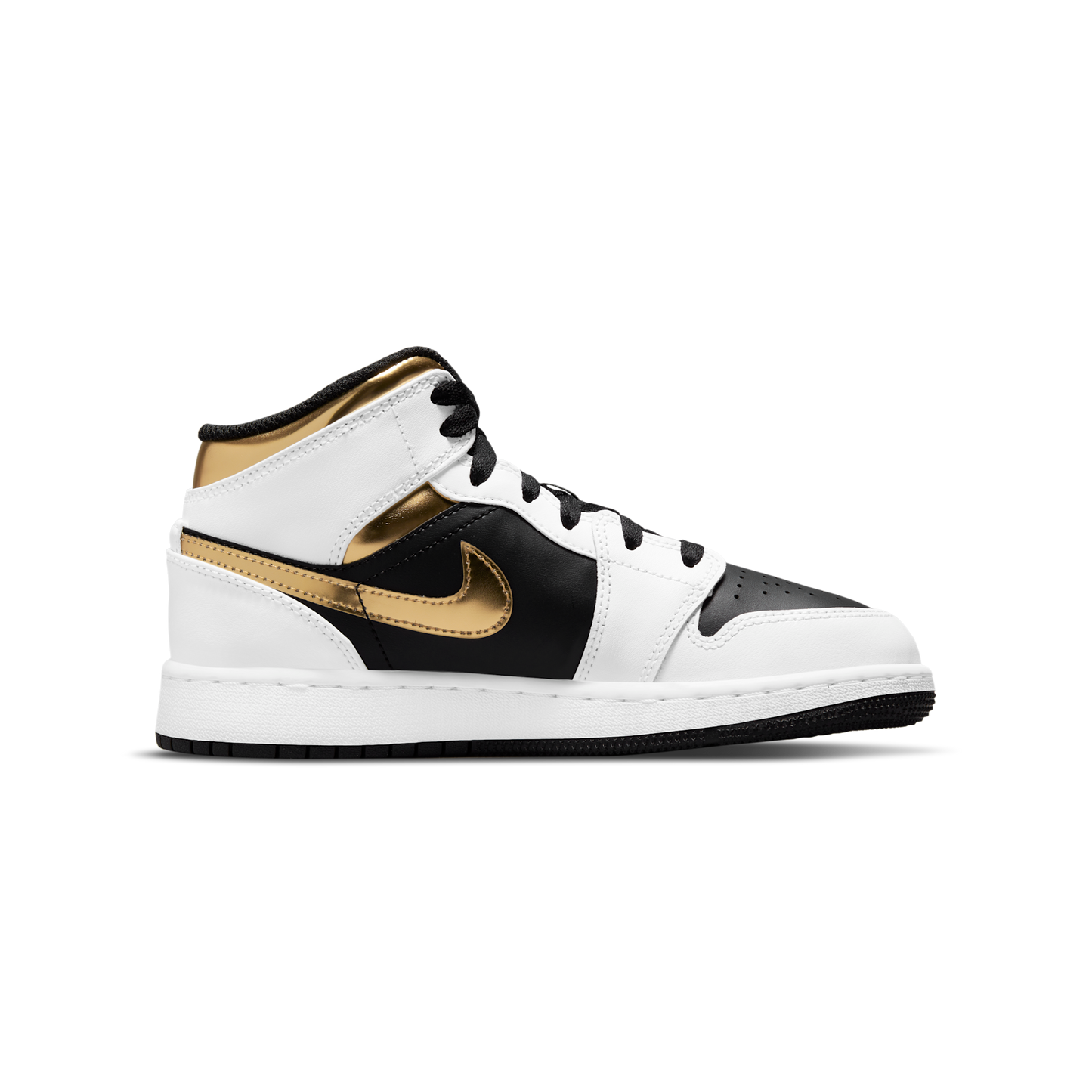 Jordan 1 Mid White Gold Black (GS)
