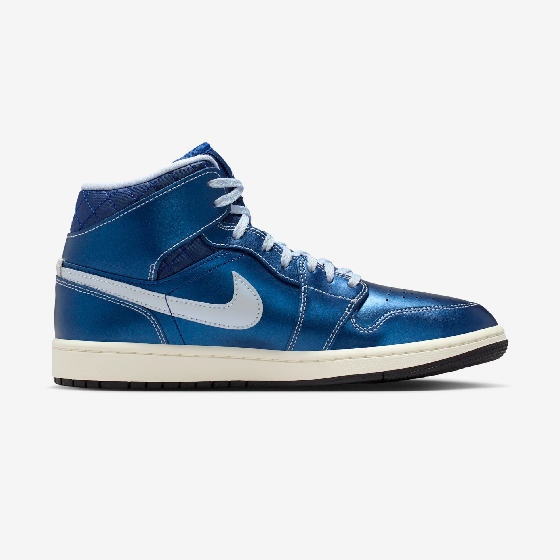 Jordan 1 Mid SE Metallic Blue Quilted (Women's)